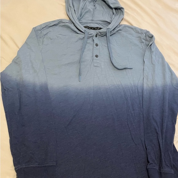 Edgar+Ash Blue Hooded Men's Shirt Size M !Accepting Offers! - Picture 1 of 3